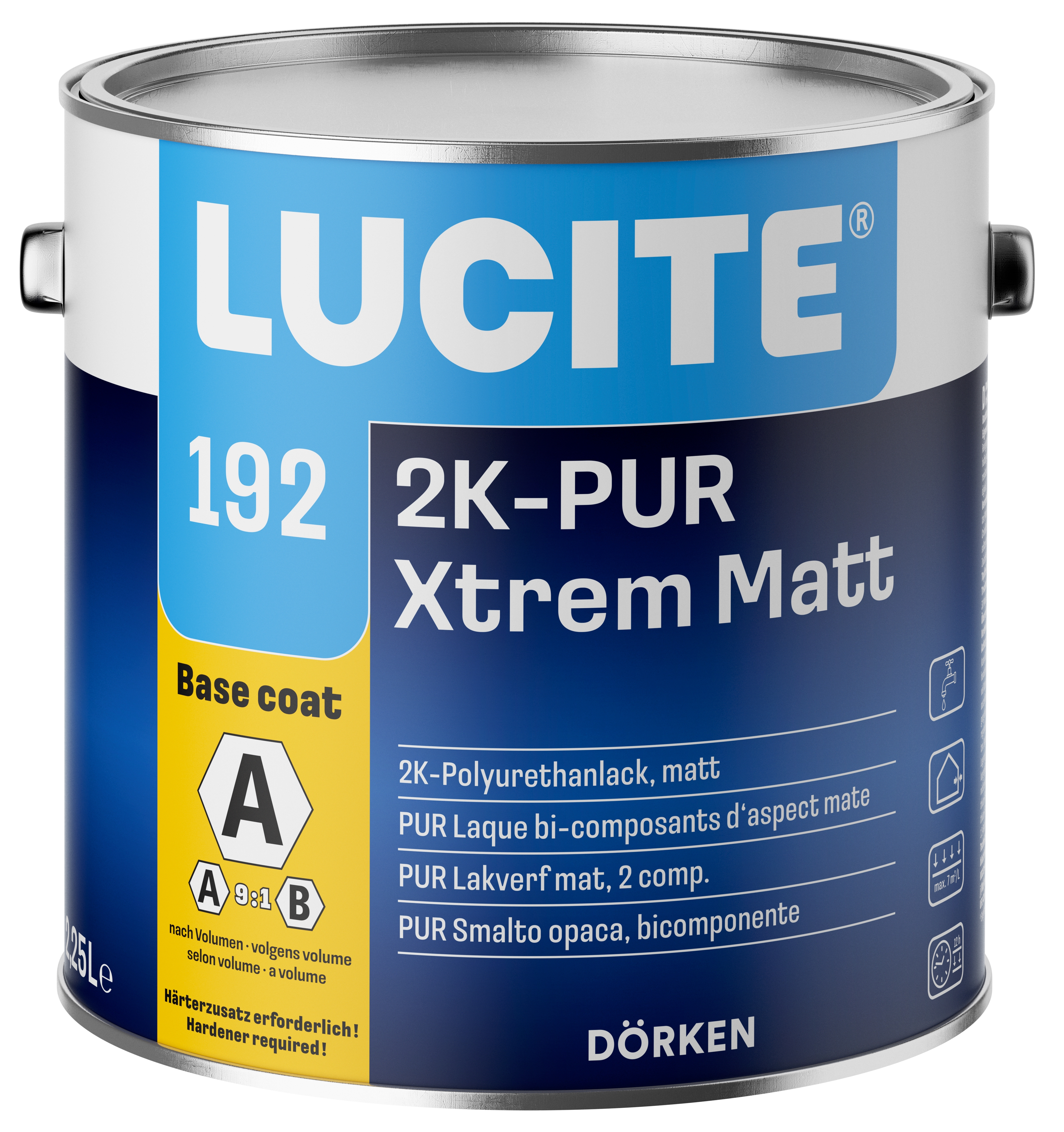 Lucite 2K-PUR Xtrem Mat Vernis 2.5 liter blik