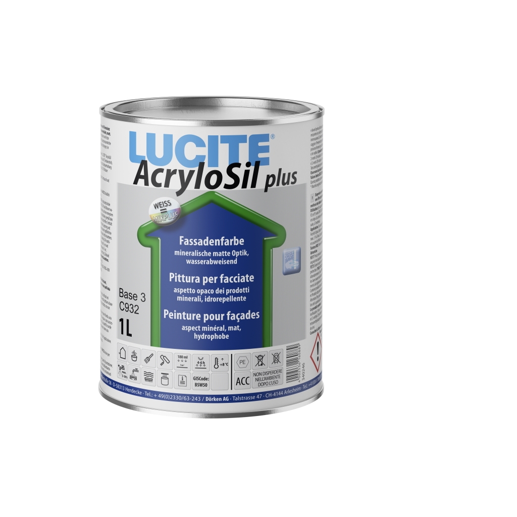Lucite 848 AcryloSil plus Gevelverf , 1 liter